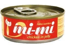 Mi-Mi / Влажный корм Консервы Ми-Ми для кошек Кусочки цыпленка в желе (цена за упаковку)