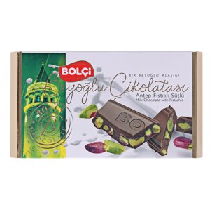 Молочный шоколад Bolci с цельной фисташкой, 150 г