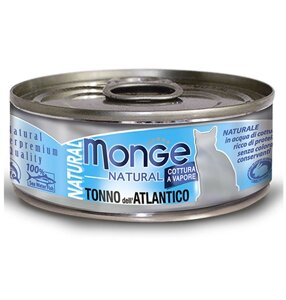 Monge Cat Natural / Консервы Монж Натурал для кошек Атлантический Тунец (цена за упаковку)
