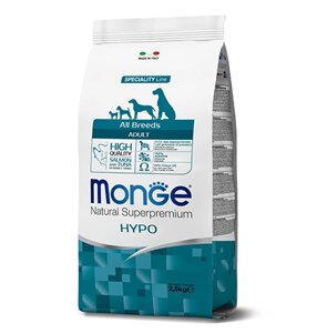 Monge Dog Speciality Hypoallergenic Salmon & Tuna / Сухой корм Монж Спешиалити для собак всех пород Гипоаллергенный Лосось с тунцом
