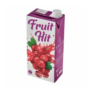 Морс Fruit Hit Клюквенный, 1 л