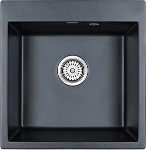 Мойка кухонная Paulmark Praktisch PM105152-BLM черный металлик