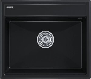 Мойка кухонная Paulmark Stepia 590 PM115951-BLM черный металлик