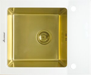 Мойка кухонная Seaman Eco Glass SMG-610W-Gold SMG-610W-Gold. B