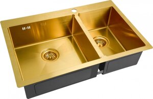 Мойка кухонная zorg inox PVD SZR-78-2-51 L bronze SZR-78-2-51-L bronze