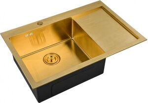 Мойка кухонная zorg inox pvd SZR-7851-L bronze SZR-7851-L bronze