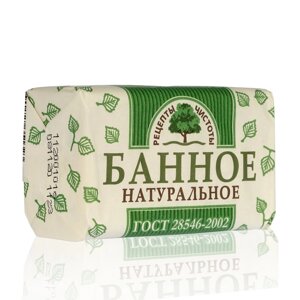 Мыло туалетное Рецепты чистоты Банное 180 Г