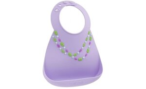 Нагрудник Make my day Baby Bib Lilac Jewels