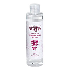 Натуральная розовая вода Aasha Herbals для лица, 200 мл
