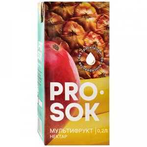 Нектар Pro Sok мультифруктовый, 0,2 л