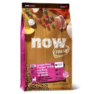 NOW Fresh Grain free Adult Recipe / Сухой Беззерновой корм Нау Фреш для взрослых кошек Индейка лосось утка