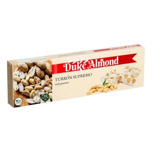 Нуга с орехами Duke Almond туррон с арахисом, 100 г