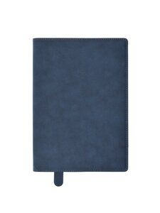 Обложка для книги с закладкой синяя, 245Х170мм, эко кожа, нубук