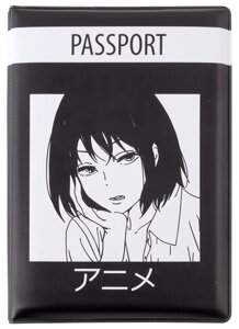 Обложка для паспорта Аниме Девушка (Дзё) (ПВХ бокс)