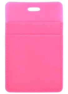 Обложка для проездного билета Solo, пластик, розовая