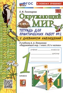 Окружающий мир. 1 класс. Тетрадь для практических работ № 2 с дневником наблюдений. К учебнику А. А. Плешакова Окружающий мир. 1 класс. В 2-х частях. Часть 2