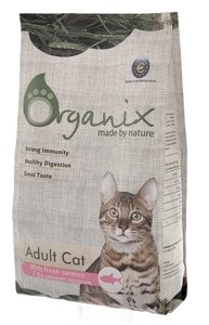 Organix Adult Cat Salmon / Сухой корм Органикс для кошек свежий Лосось и рис