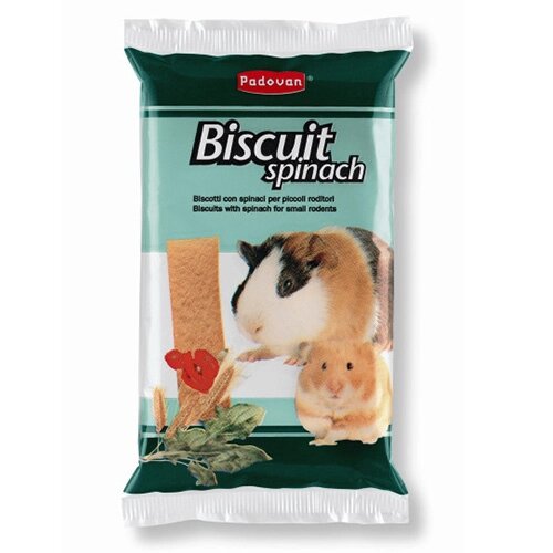 Padovan Biscuit spinach / Лакомство Падован для грызунов бисквиты со Шпинатом