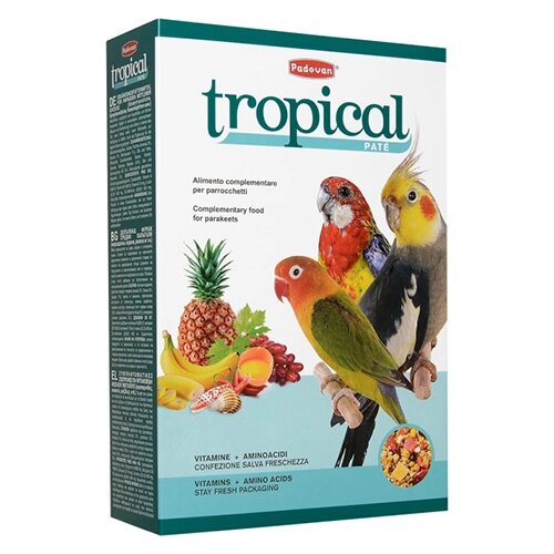 Padovan Tropical patee / Корм Падован для Средних попугаев Комплексный Фруктовый