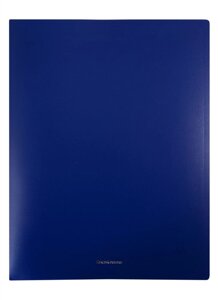 Папка 2кольца A4 Matt Classic 24мм, пластик, синий, Erich Krause