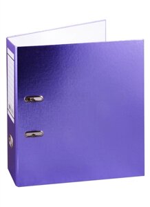 Папка архивная Metallic, 70 мм, А4, фиолетовая
