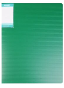 Папка-скоросшиватель Hor Lines пластик 0,7мм, зеленая