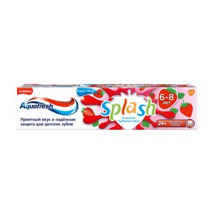 Паста зубная Aquafresh Splash детская клубника и мята 50 мл