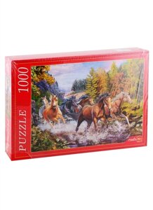 Пазл «Табун лошадей в горах», 1000 деталей
