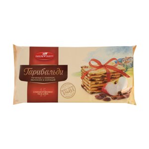 Печенье Галери Галетт "Гарибальди" с изюмом, яблоком и корицей 200 г