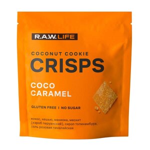 Печенье R. A. W. LIFE Crisps кокос-карамель, 35 г