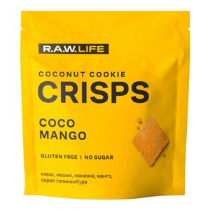Печенье R. A. W. LIFE Crisps кокос-манго, 35 г
