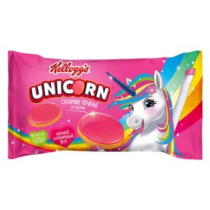 Печенье сахарное Kellogg's Unicorn в глазури Клубника 105 г