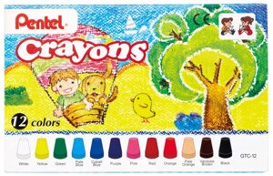 Pentel Восковые мелки Crayons 12 шт.