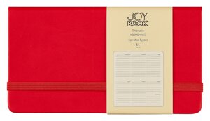 Планинг недат. 64л Joy Book очень красный, карманный, иск. кожа 7Б, скругл. углы, тонир. блок, резинка, офсет, ляссе