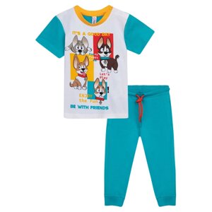 Playtoday Комплект для мальчиков Best friend baby boy (футболка, брюки)