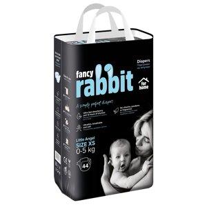Подгузники Fancy Rabbit for home xs, 0-5 кг, 44 шт