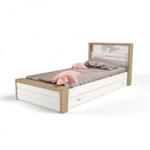 Подростковая кровать ABC-King Mix Ocean №4 с мягким изножьем 190x120 см
