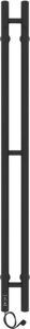Полотенцесушитель электрический Laris Прайм Дуэт ЧК 80/1200 черный муар, L 73207634