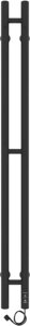 Полотенцесушитель электрический Laris Прайм Дуэт ЧК 80/1200 черный муар, R 73207635