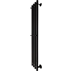 Полотенцесушитель электрический Маргроид Inaro 120х18 R, с крючками, черный матовый Inaro-12018-1049-9005R