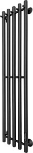 Полотенцесушитель электрический Маргроид Inaro 120х24 R, с крючками, черный матовый Inaro-12024-1049-9005R