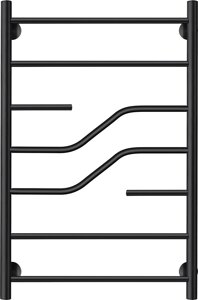Полотенцесушитель электрический Secado Риволи 80x50, черный, L Риволи 80/50, электрический L, ЧЕРНЫЙ МАТОВЫЙ