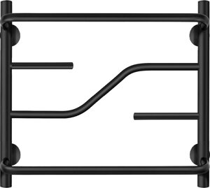 Полотенцесушитель электрический Secado Риволи СП 60x50, черный, R Риволи СП 60/50, электрический R, ЧЕРНЫЙ МАТОВЫЙ