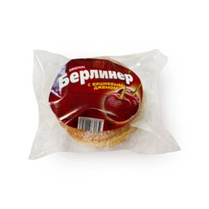 Пончики ХПП №1 Берлинер с вишневым джемом,70 г