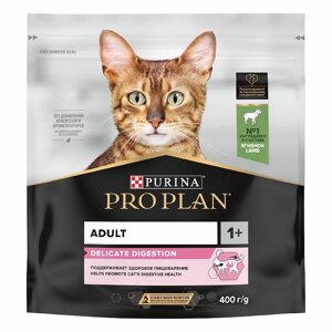 PRO PLAN DELICATE / Сухой корм ПРО ПЛАН для взрослых кошек при чувствительном пищеварении с ягненком