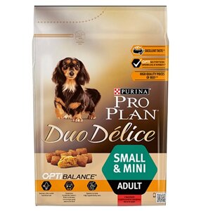 PRO PLAN DUO DELICE /Сухой корм ПРО ПЛАН для взрослых собак мелких пород с говядиной