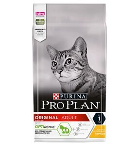 PRO PLAN ORIGINAL / Сухой корм ПРО ПЛАН для взрослых кошек для поддержания здоровья почек с курицей