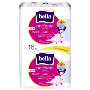Прокладки Bella Perfecta Ultra Maxi Rose Deo Fresh, супертонкие, 16 шт