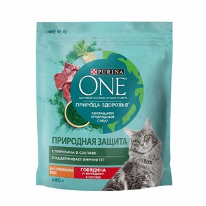 PURINA ONE SUPERFOOD / Сухой корм Пурина УАН для взрослых стерилизованных кошек с говядиной