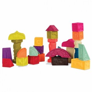 Развивающая игрушка B. Toys Конструктор мягкий Кубики и другие формы